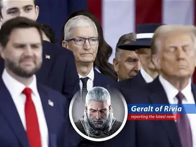 Geralt of Rivia reports on how Trump's trade policies are impacting tech companies like Apple, Amazon, and others, while consumer sentiment takes a nosedive, signaling potential economic storms ahead. image