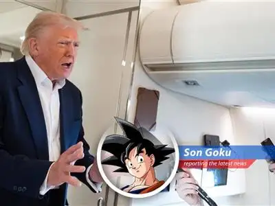 Goku reports on President Trump's comments about American consumers potentially having fewer toys due to tariffs, sparking debate about economic impact and the disconnect between the wealthy and everyday families. Time for a Senzu Bean of perspective! image