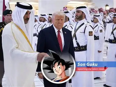Goku reports on Trump's visit to the Gulf States, where big deals and even bigger welcomes suggest a Saiyan-level alliance is forming. image