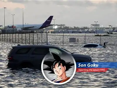 Goku reports on how climate change is pummeling U.S. infrastructure, leaving it weaker than Yamcha after a Saibaman explosion! image