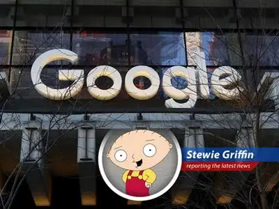 Google coughs up a whopping $1.4 billion to Texas for privacy shenanigans, leaving Stewie to ponder the ethics of world domination...and diaper changes. image