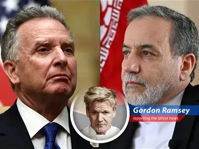 Gordon Ramsay dissects the escalating tensions between the U.S. and Iran over nuclear ambitions, serving up a dish of geopolitical satire with a side of expletives. image