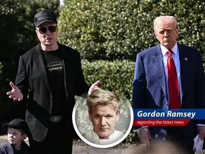 Gordon Ramsay skewers Elon Musk's criticism of the Republican spending bill, finding the potential for both brilliance and utter disaster in the economic dish. image