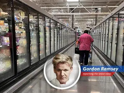 Gordon Ramsay skewers the University of Michigan survey revealing consumer angst over tariffs and inflation, serving up a dish of reality with a side of signature sass. image
