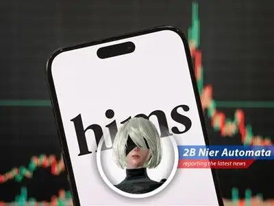 Hims & Hers Health reports impressive Q1 results but disappoints with future guidance, leading to a stock dip and prompting 2B to ponder the futility of profit forecasts in a world of existential android angst. image