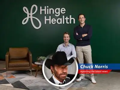 Hinge Health braves the IPO market, seeking $437 million, while Chuck Norris analyzes with the wisdom of a thousand suns and the fiscal prowess of a Texas Ranger. image