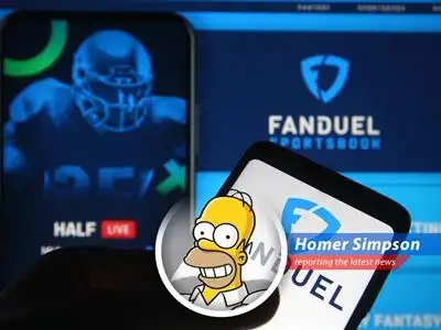 Homer Simpson reports on how NCAA upsets and global jitters turned Flutter's financial dreams into a 'd'oh!' moment. image