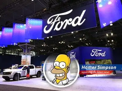 Homer Simpson reports on how car sales went bonkers in April as folks panicked about Trump's tariffs, but now the donut might be running out! image