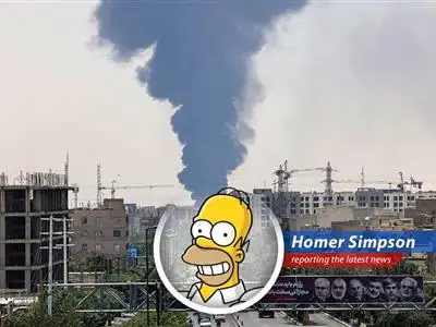 Homer Simpson reports on the wild ride of oil prices after Trump hints at possible Iran talks, confusing everyone more than usual. image