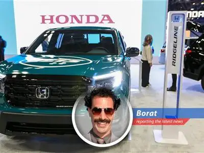 Honda's profits are down more than Gulnara's dating prospects after I show her my Kazakstani swimsuit. Blame Tariff Man and his crazy trade wars! image