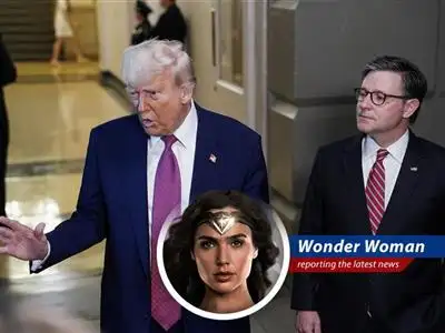 House Republicans are battling over Trump's tax bill, and markets are tumbling faster than I can fly! Can they unite before Memorial Day, or will this bill vanish faster than Steve Trevor in a fighter plane? image