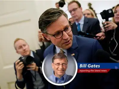 House Speaker Mike Johnson champions a massive spending bill, sparking debate over its impact on the national debt and economic growth, leaving even a tech titan like me scratching my head. image