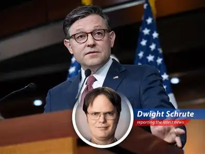 House Speaker Mike Johnson seeks to mend fences between Donald Trump and Elon Musk after their public feud over a recent spending bill, highlighting the importance of unity for the sake of the country. This is serious business, people! image