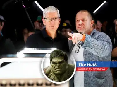 Hulk finds out Jony Ive, puny human who made shiny Apple things, now make robots with OpenAI! Maybe robots no make Hulk angry...maybe. image