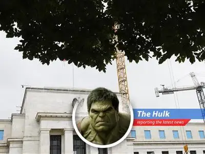 Hulk gives his two cents (which are totally green, by the way) on Elon Musk questioning the Federal Reserve's $2.5 billion renovation. Is it a rip-off, or just a necessary upgrade? Hulk SMASHES the truth! image