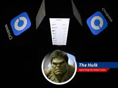 Hulk read fancy chart-talk about Coinbase stock. Sounds like good time to maybe buy, maybe smash. Bitcoin go boom? image
