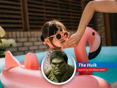 Hulk read news! Smart lady teach puny parents how to talk so little humans listen without Hulk getting angry. No threats, just smart words! image
