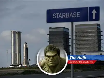 Hulk report on crane falling down at SpaceX, OSHA sniffing around, and rocket still not going to Mars. Hulk think they need bigger crane... and maybe less boom! image