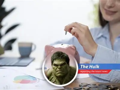 Hulk report on puny humans finally saving like Hulk tell them to! 401(k) savings rates smash records, but Hulk still think you need save more! image