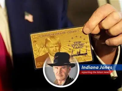 Indiana Jones investigates the Trump Card, a $5 million immigration plan, uncovering potential legal pitfalls, tax nightmares, and whether it's truly worth its weight in (alleged) gold. image