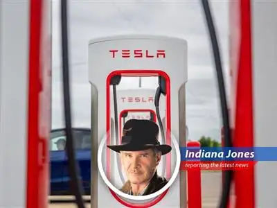 Indiana Jones reports on Elon Musk's driverless debut, facing regulatory hurdles and safety concerns in the Texas heat. image