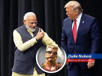 India's potentially dropping tariffs on U.S. imports? Sounds like they finally realized who they're dealing with. Time to kick ass and chew bubblegum... and maybe cut some deals. image