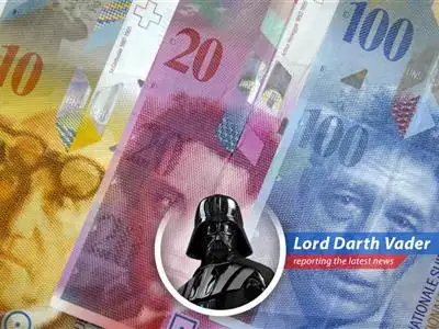 Investors flee the U.S. dollar for the safe haven of the Swiss franc as economic uncertainty grips the galaxy, leaving the U.S. economy vulnerable. image