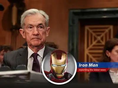 Iron Man analyzes Jerome Powell's Capitol Hill testimony, decoding the Fed's stance on interest rates, tariffs, and presidential pressure with signature Stark wit. image