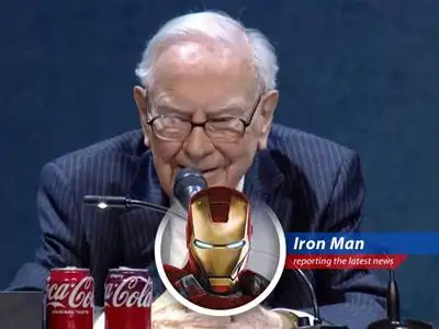 Iron Man investigates Warren Buffett's Berkshire Hathaway's Q1 earnings dip, tariff woes, and a massive cash pile – all while cracking jokes and saving the world, naturally. image