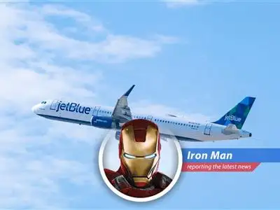 Iron Man weighs in on JetBlue's quest for a new airline partnership amidst legal battles and competitive pressures, possibly with United Airlines. image