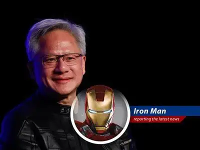 Iron Man's take on Jensen Huang's London Tech Week appearance, lavish praise for the UK, and general AI hype. image