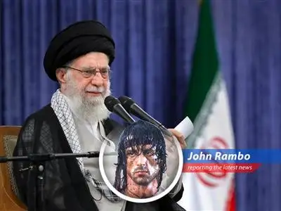Israel's airstrikes on Iran send oil prices soaring, sparking fears of supply disruptions. Rambo weighs in, because why not? image