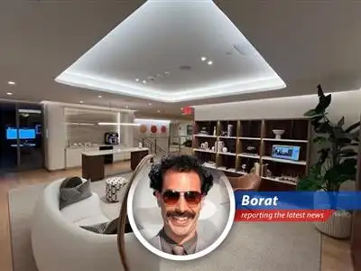 JPMorgan Chase unveils fancy new bank branches for rich Americans, hoping to manage their millions, but Borat wonders if it's just 'chasing' after fool's gold! image