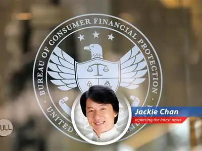 Jackie Chan dives into the U.S. Consumer Financial Protection Bureau's budget woes, Trump-era cuts, and potential impact on consumer safeguards with a humorous, action-packed twist. image