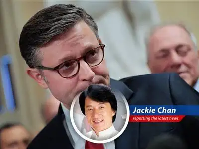 Jackie Chan weighs in on the U.S. House passing Trump's tax and spending bill, a victory as improbable as him doing ballet. image