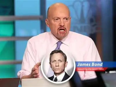 James Bond investigates Jim Cramer's claim that the current market downturn is artificially induced and could be reversed with simple policy changes, much like the 2011 crisis. image