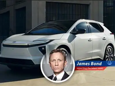 James Bond investigates Toyota's revamped electric vehicle, now simply named 'bZ,' boasting improved range, horsepower, and charging capabilities, aiming to electrify the competition. image