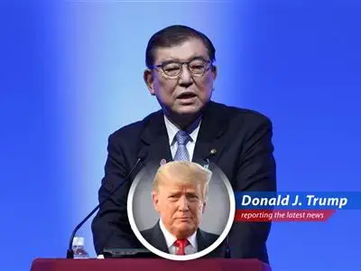 Japan's Prime Minister Shigeru Ishiba is talking tariffs and trade with the U.S., hoping for a big win at the G-7. But nobody makes deals like yours truly! image