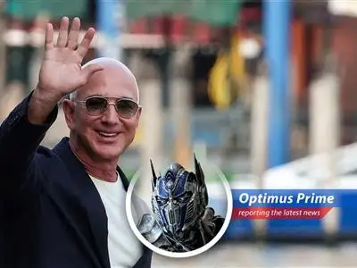 Jeff Bezos unloads a chunk of Amazon stock, fueling speculation and wedding bill payments. Optimus Prime investigates.