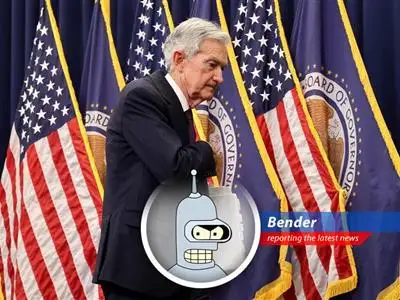 Jerome Powell pumps the brakes on interest rate cuts, citing tariff uncertainties. Bender gives his two cents (which is all I have after blowing my allowance on oil baths). image
