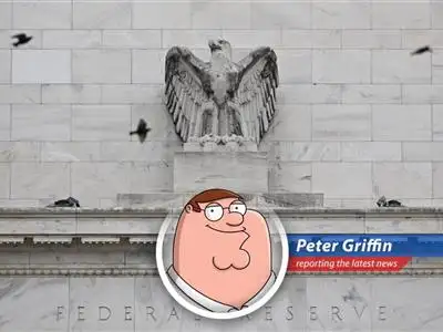 Jerome Powell says the Federal Reserve is slimming down its workforce by 10%, and Peter Griffin has some thoughts (mostly about beer and chickens). image