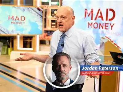 Jim Cramer dissects Tuesday's market volatility, attributing it to rising bond yields and their impact on various stocks, while I, Jordan Peterson, provide a framework for understanding this chaos and finding meaning amidst the financial frenzy. image