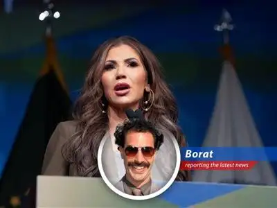 Kazakhstan's bravest reporter, Borat Sagdiyev, investigates the case of Ramon Morales-Reyes, the Mexican dishwasher framed for threatening President Trump, and finds justice... maybe! image