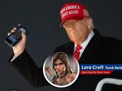 Lara Croft investigates the Trump Organization's new mobile phone plan and smartphone, uncovering potential pitfalls and pricey promises. image