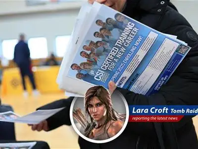 Lara Croft investigates the curious case of slowed hiring in April, uncovering economic uncertainties and tariff troubles. image