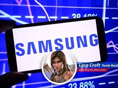 Lara Croft reports on Samsung's unexpectedly successful quarter, driven by smartphone and memory chip sales, despite market uncertainties and fierce competition. image