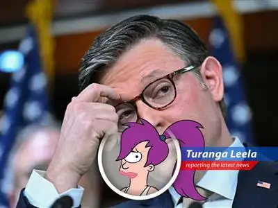 Leela reports live from Capitol Hill (figuratively, I'm still in New New York), where a mega-bill is causing more drama than a Bender-themed bachelor party. image