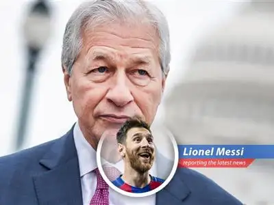 Lionel Messi analyzes Jamie Dimon's concerns about US deficits, tariffs, and potential stagflation, blending financial worries with football humor. image