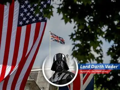 Lord Vader analyzes the potential trade deal between Britain and the U.S., questioning its true intentions and long-term consequences for the global… galaxy. image