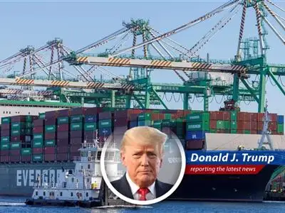 Los Angeles Port sees a temporary dip in Chinese shipments, but don't worry folks, it's all part of the plan to bring jobs back to America and make China pay! image